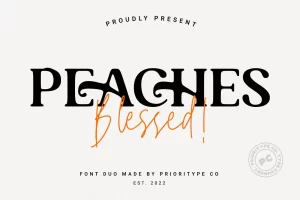 Peaches Blessed Font