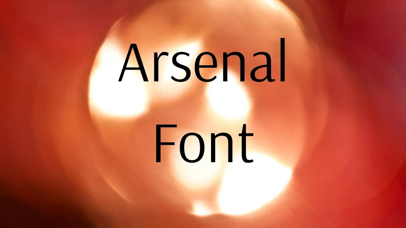 Arsenal Font Free Download
